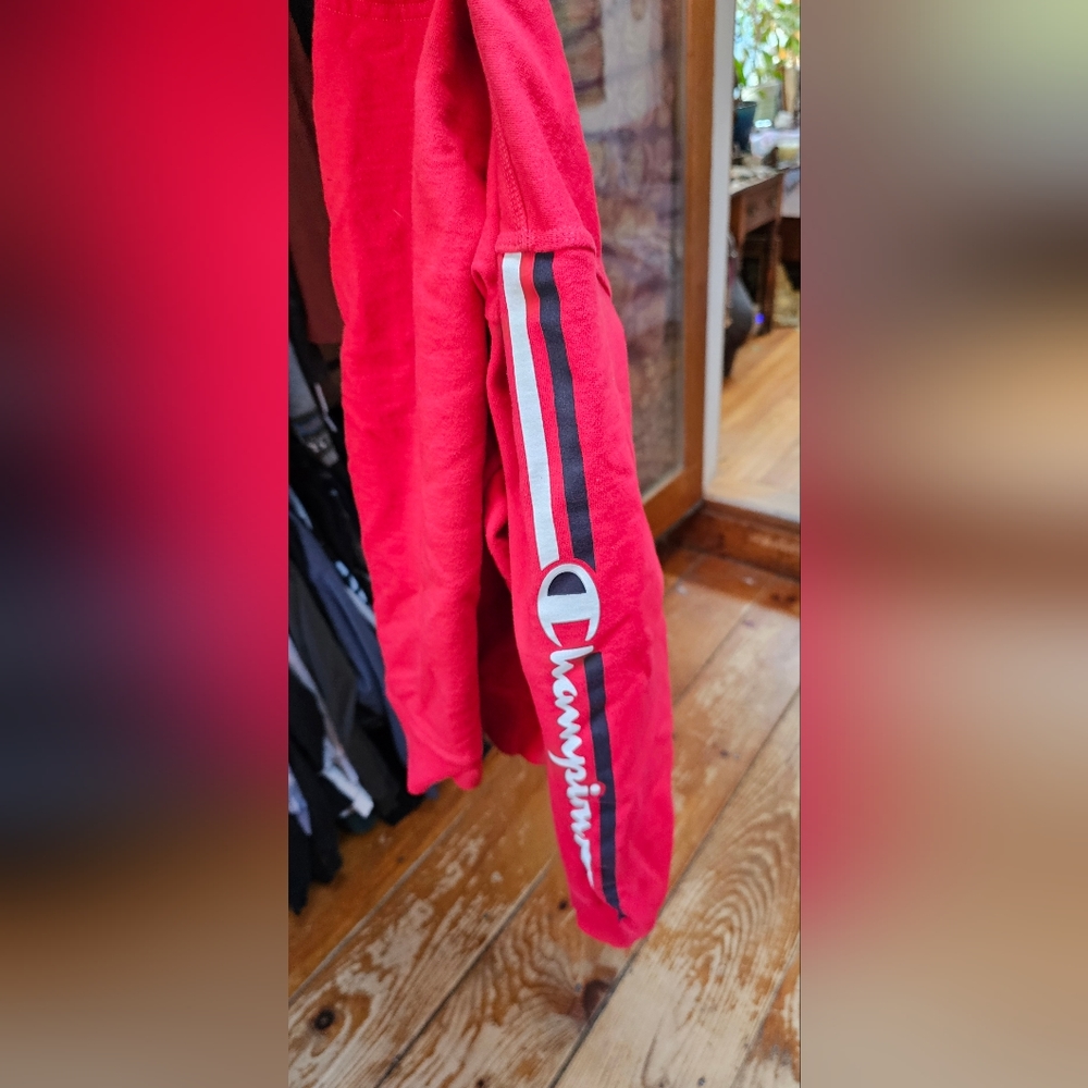 Red and black Champions Hoodie